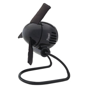 Vornado Zippi black personal desk fan with fabric blades