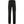 Back view of black work trousers with side pockets and buttoned cuffs