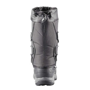 Back view of a black Baffin winter boot with a drawstring collar