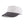 Mission white visor with a dark grey brim
