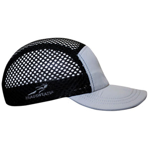 Headsweats black and grey mesh performance running cap