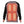 Back view of a grey and black long sleeve shirt with glowing red heating elements on the back and cuffs