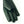 Dark green leather glove on white background