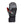 Therm-ic grey and black leather ski mitten with FWT logo