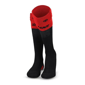 Lenz black and red knee high socks