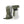 Hestra olive green and light grey leather ski gloves with adjustable wrist straps