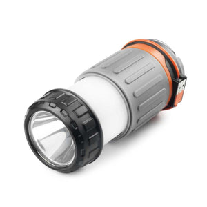 Wagan portable LED lantern and flashlight with grey and orange casing