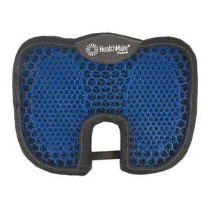 Wagan HealthMate blue gel seat cushion with honeycomb texture