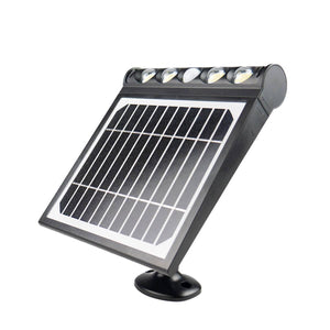 Wagan solar powered LED wall light with integrated panel