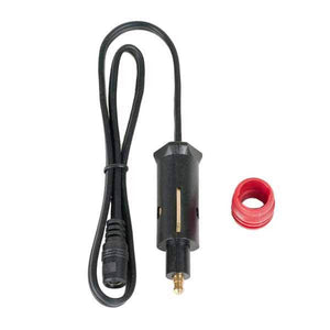 Warm and Safe coaxial power plug with cable and red adapter