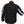 Warm and Safe black jacket with reflective arm stripes viewed from the back