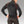 Man wearing Warm and Safe black heated long sleeve shirt with red trim from the back