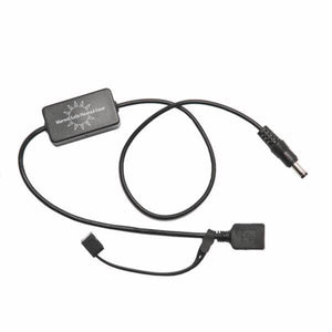 Warm and Safe Heated Gear power adapter cable with USB and coaxial connectors