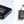 Black smart lithium ion battery pack with power buttons and matching wall charger