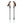 Black Diamond trekking poles with cork grips and adjustable shafts