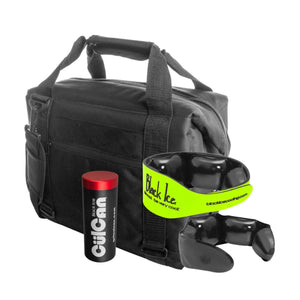 Black Ice cooling bag with Culcan canister and neck cooling wrap