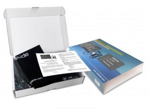 Aide keyboard packaging box with user manual and product information