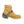 Winter Walking ice cleat attached to a tan work boot