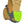 Winter Walking ice cleat attached to the heel of a tan work boot