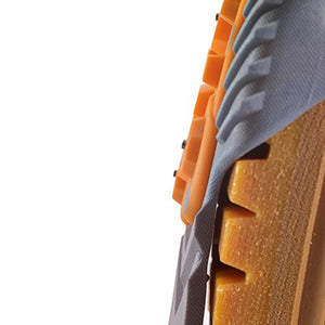 Winter Walking ice cleat attached to a boot sole