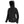 Pioneer black hooded softshell jacket with front zipper and pockets