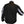 Warm and Safe black jacket with reflective arm stripes viewed from the back