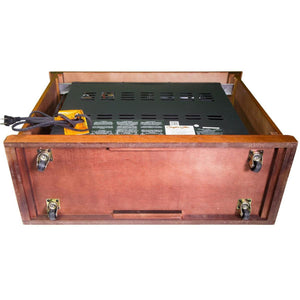 World Marketing fireplace insert base with four caster wheels