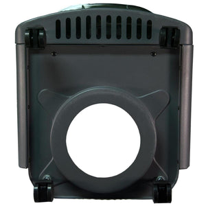 World Marketing heater base with four caster wheels and central circular opening