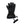 Black insulated winter glove with zippered pocket and wrist strap
