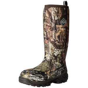 Muck Arctic Pro tall camouflage rubber boot with brown sole