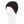 Black ribbed knit beanie on a white mannequin head
