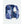 Nathan blue hydration running vest with mesh back and water tube