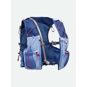 Nathan blue hydration running vest with mesh back and water tube