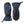 Hestra blue and black insulated winter mittens with adjustable wrist straps