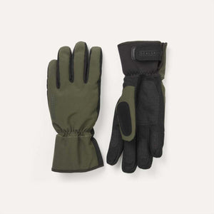 Sealskinz olive green and black outdoor gloves