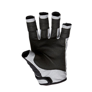 Helly Hansen fingerless sailing glove in black and grey