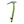 Black Diamond green ice axe with curved shaft and black pick