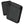 Gobi Heat black portable power bank with two USB ports and LED battery indicator lights
