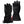 Pair of black Gerbing heated gloves with wrist strap and power button