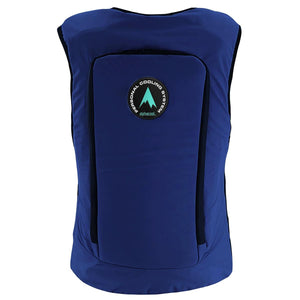 AlphaCool blue cooling vest with central logo