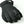 Black Hestra winter glove with leather palm and logo patch