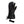 Therm-ic black heated three-finger ski mitten with power button