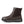 NexGrip brown leather ankle boot with side zipper and dark grey lug sole