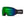 Smith Optics snow goggles with green reflective lens and black strap