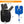 Polar Products small shoulder pad dimensions diagram showing black wrap and blue cooling bladder with measurements