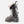 Grey Lange Pure Heat GW ski boot with faux fur lining and black power strap