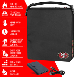 ActionHeat San Francisco 49ers 5V Battery Heated Seat Cushion