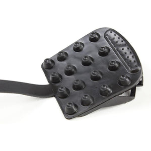 Seirus black rubber boot traction cleat with textured grip studs