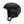 Matte black Smith Optics ski helmet with side vents and chin strap