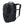 Back view of a black Thule backpack showing padded shoulder straps and mesh back panel